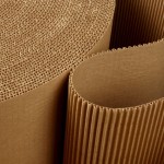 Roll of wavy corrugated